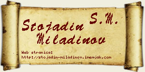 Stojadin Miladinov vizit kartica